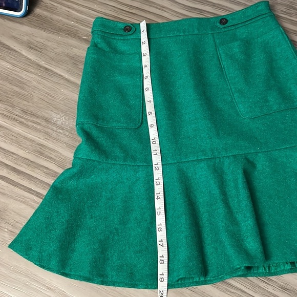 ANTHRO: MAEVE WOOL BLEND GREEN SKIRT 4 - Picture 13 of 16